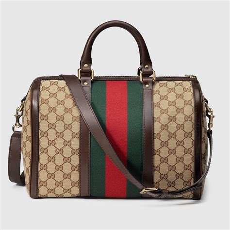 gucci borsa in tessuto con manici bauletto|Borse con manici Gucci da donna .